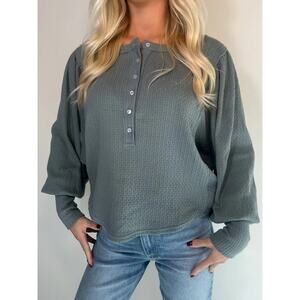 Free People Quinn Knit Top Size Large